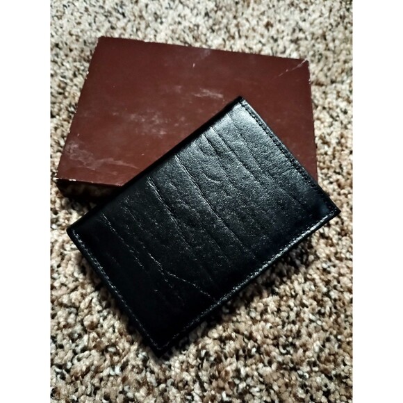 Vintage 1978 Prince Gardner Wallet Genuine Black Cowhide Leather New/Old Stock - Picture 1 of 8